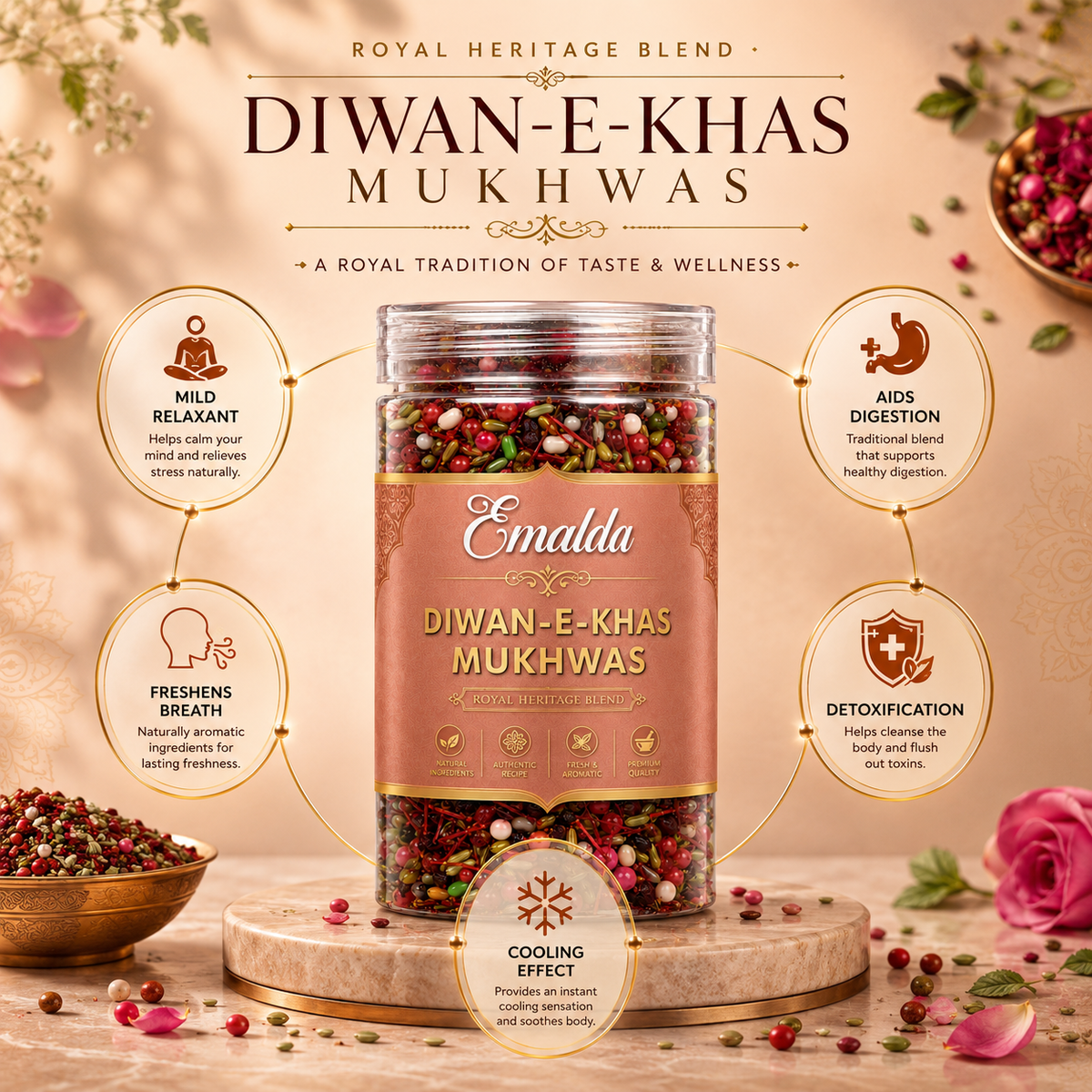 Diwan-E-Khas Mukhwas - After Meal Digestive Mouth Freshener Mukhwas