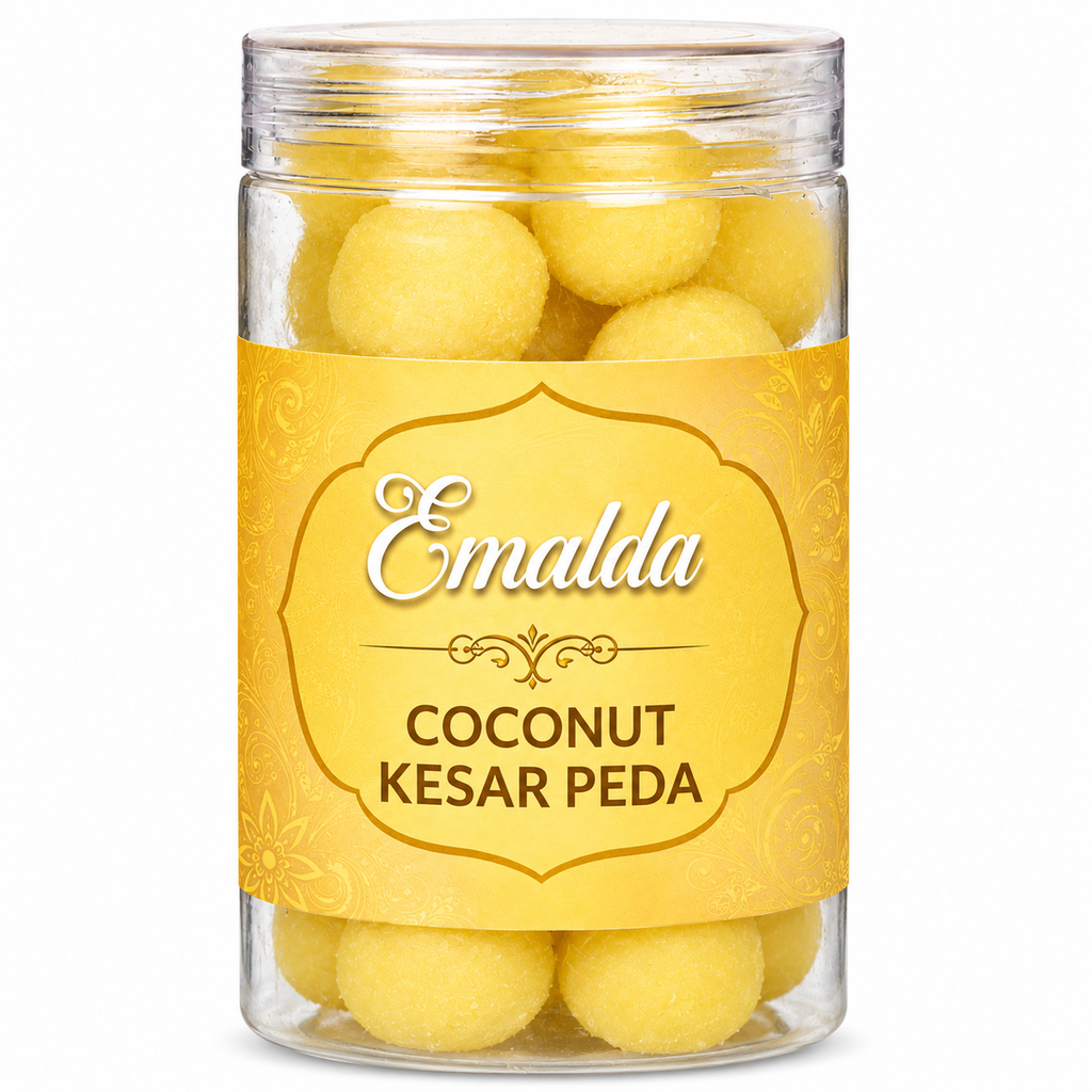 Coconut Kesar Peda