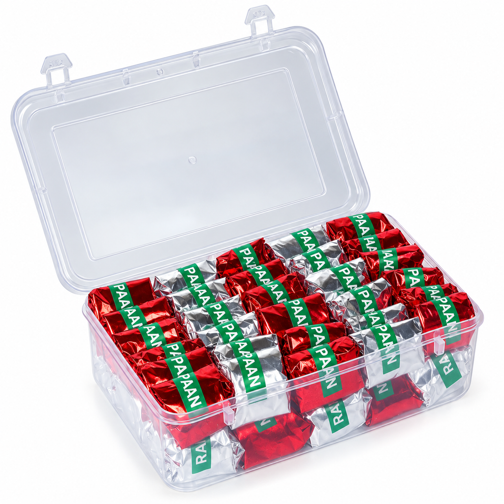 Ram Paan Red & Silver – After Meal Paan Mukhwas, 60 Pieces | Emalda Herbal